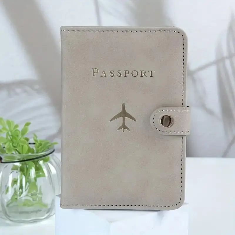 Travel Portfolio Organizer, 1 Count Pu Leather Multi-Functional Passport Bag, Passport Holder with Card Slot, Passport Wallet, Passport Cover, Travel Document Holder, Travel Accessories, Travel Essentials