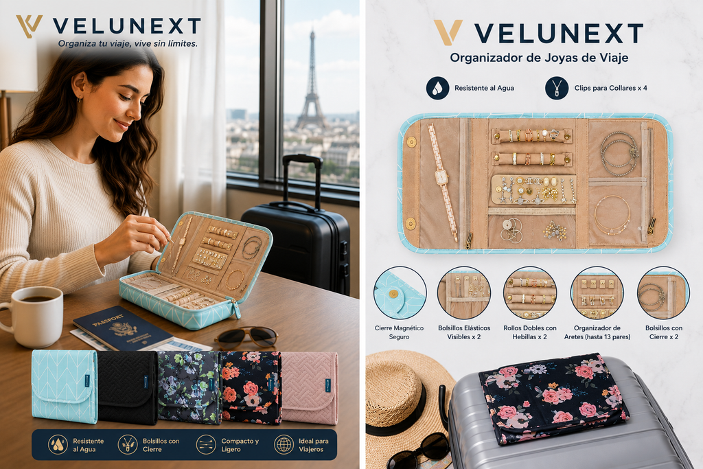 Foldable Travel Jewelry Organizer