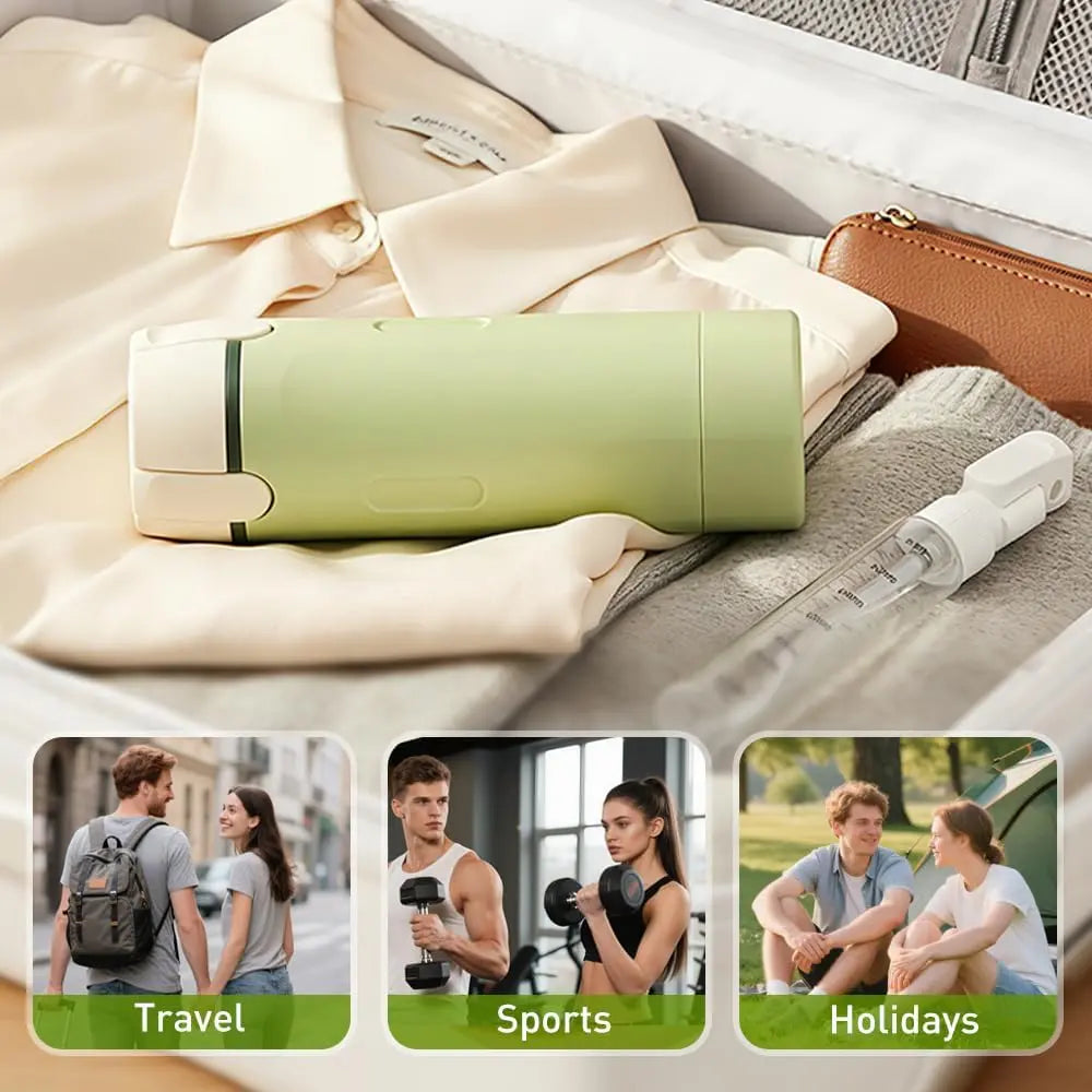 Travel Dispenser, Travel Bottles for Toiletries, 4-In-1 Travel Dispenser Bottle Refillable Leakproof Design 4-In-1 Travel Refill Bottle Portable Travel Size