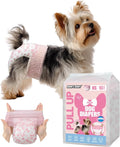 Dono Disposable Pull It up Female Dog Diapers, 360° Stretchy Waist Puppy Diapers, Super-Absorbent Doggie Diapers with Rapid-Dry Technology Leak-Proof Design for Doggy in Heat Period,Perfect for Summervibes and Petlovers