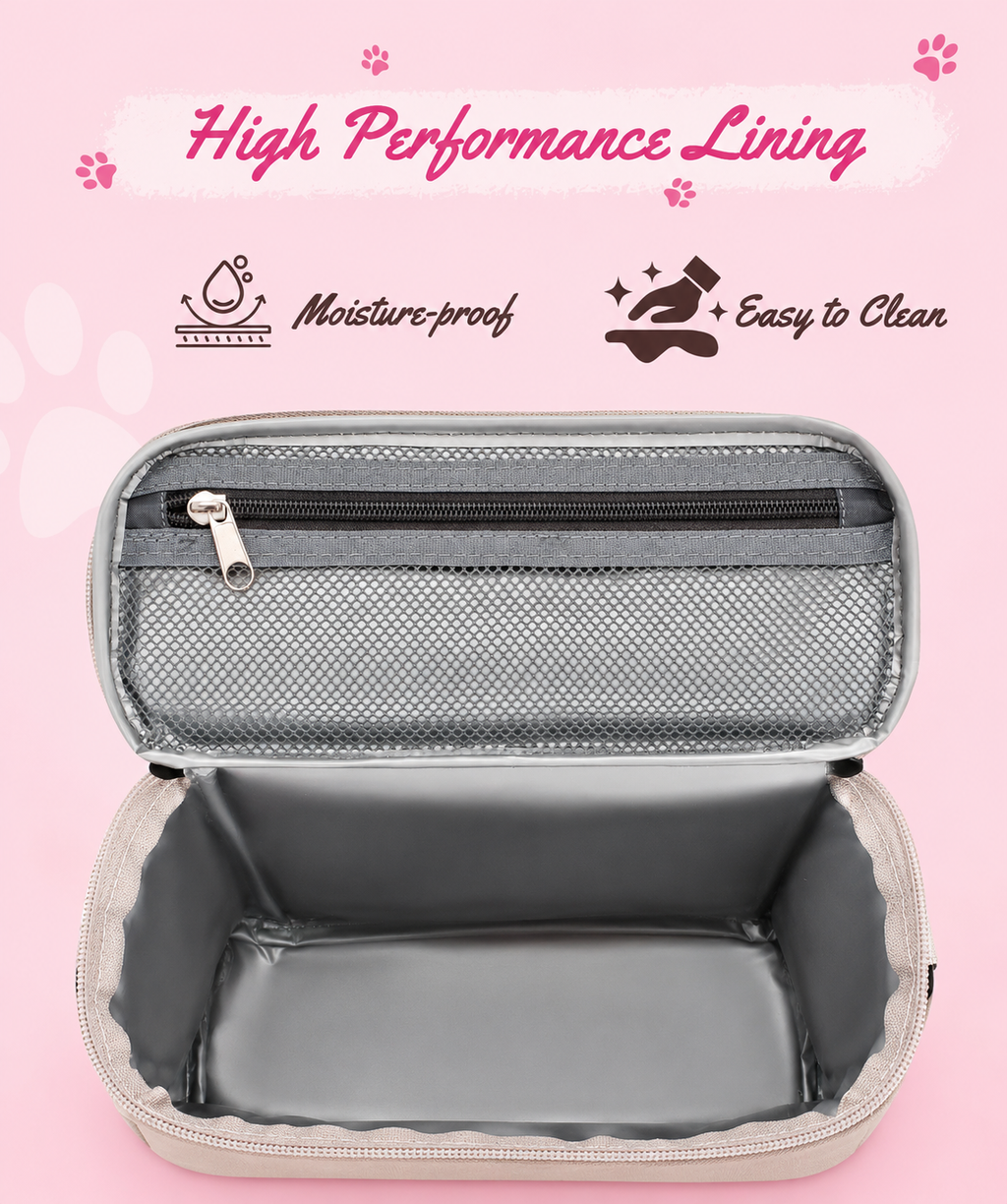 Premium Pet Travel Organizer with Food Containers