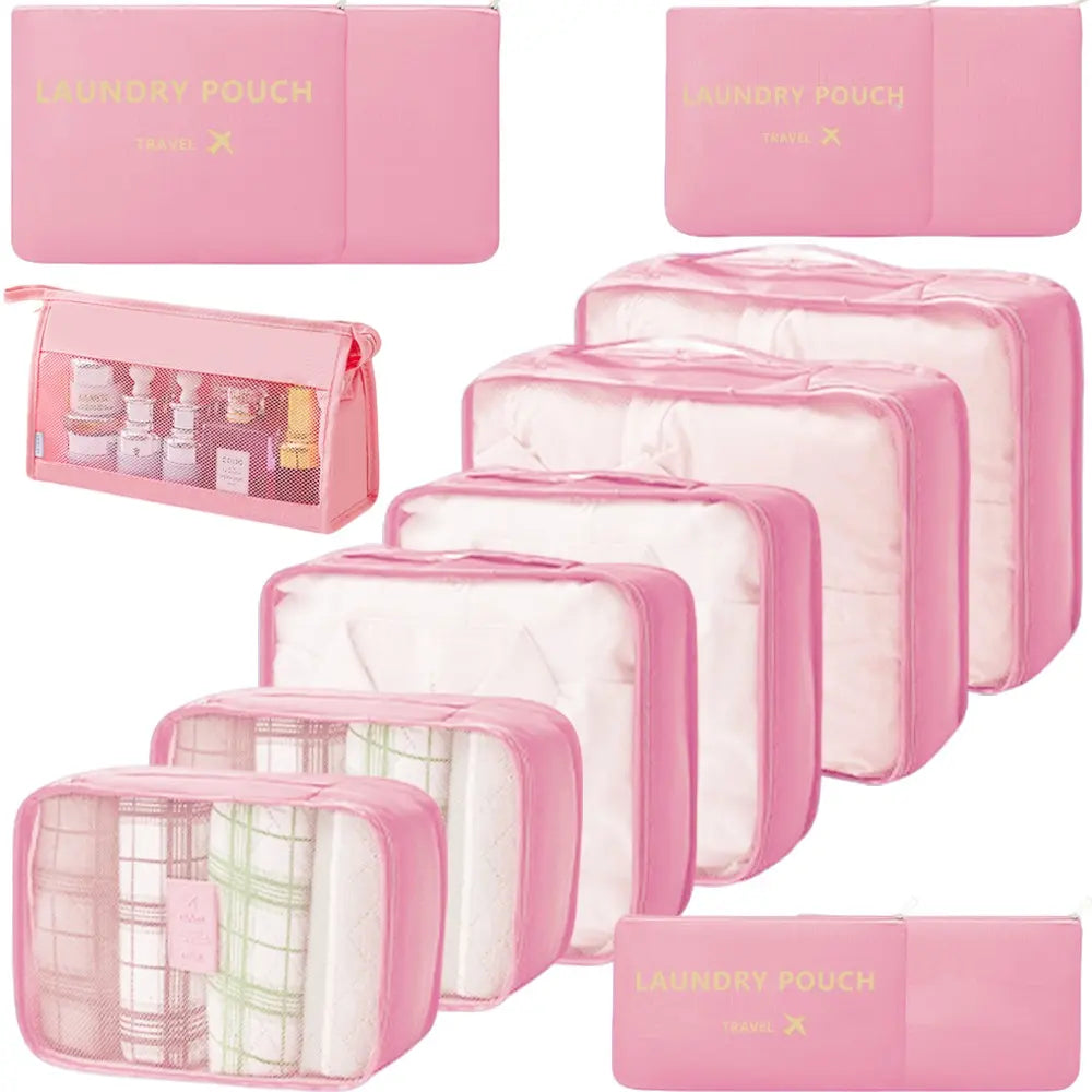 8Pcs/13Pcs Packing Cubes for Suitcases, Travel Luggage Organizer, Essential Travel Accessories, Travel Organizer Set, Shoe/Laundry/Underwear/Makeup Bags, for Women & Men, Travel Organization Pouch, Travel Gear, Travel Sets