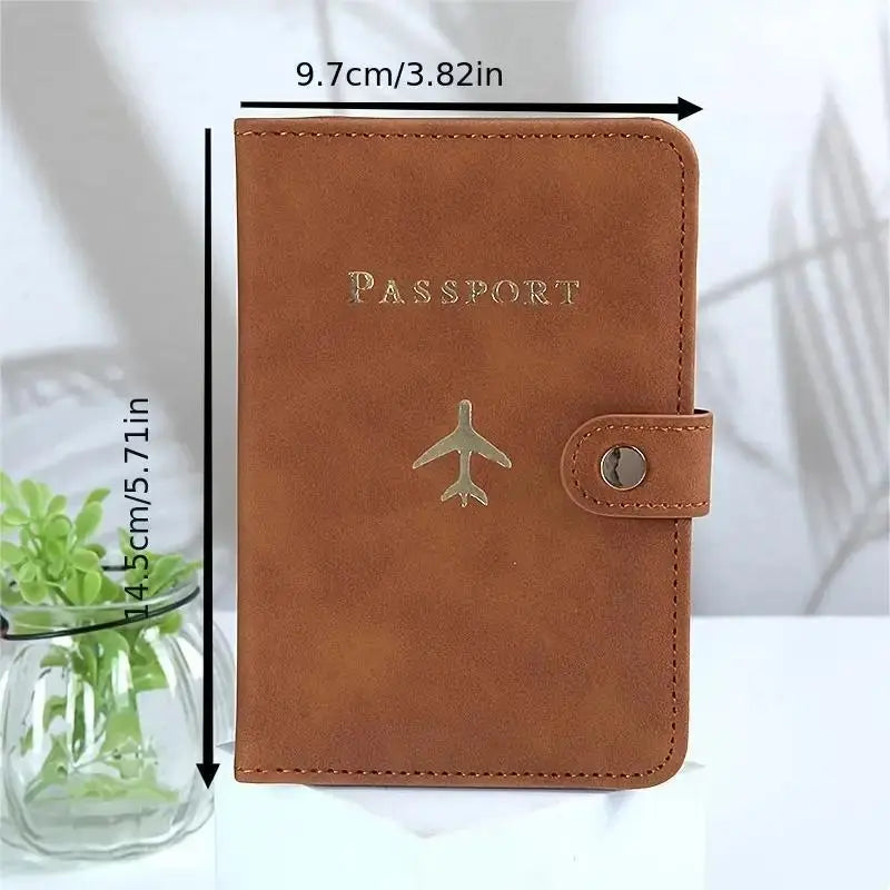 Travel Portfolio Organizer, 1 Count Pu Leather Multi-Functional Passport Bag, Passport Holder with Card Slot, Passport Wallet, Passport Cover, Travel Document Holder, Travel Accessories, Travel Essentials