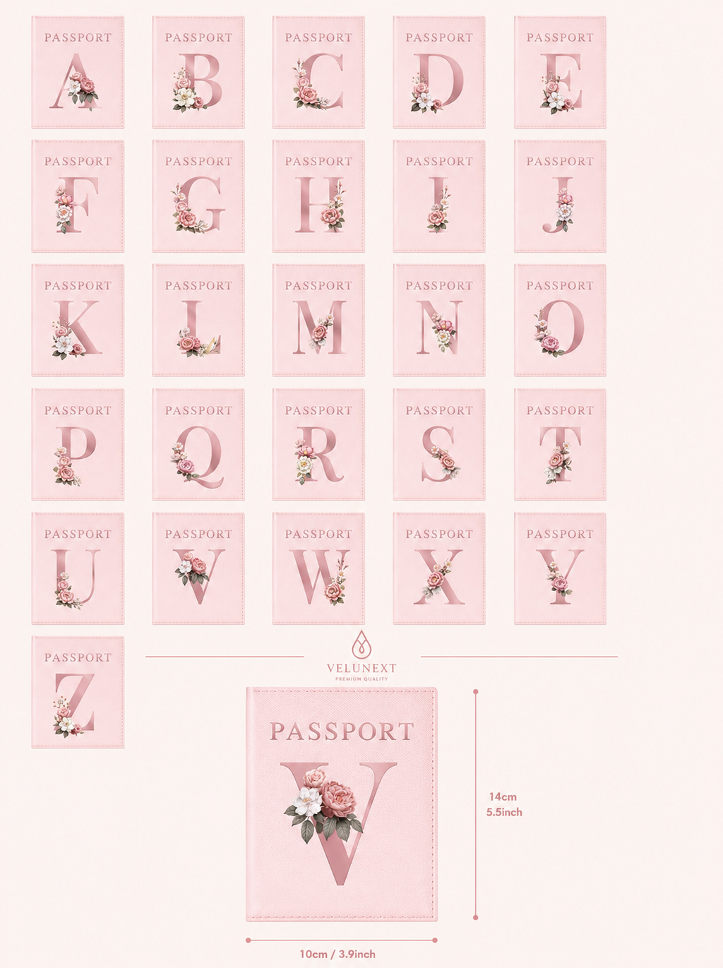 Travel Document Holder for Passport & Cards