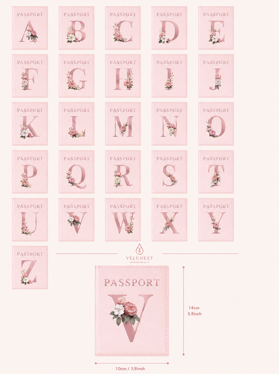 Travel Document Holder for Passport & Cards