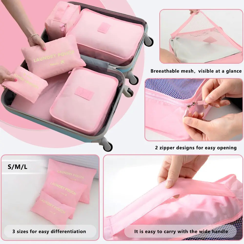 8Pcs/13Pcs Packing Cubes for Suitcases, Travel Luggage Organizer, Essential Travel Accessories, Travel Organizer Set, Shoe/Laundry/Underwear/Makeup Bags, for Women & Men, Travel Organization Pouch, Travel Gear, Travel Sets