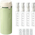 Travel Dispenser, Travel Bottles for Toiletries, 4-In-1 Travel Dispenser Bottle Refillable Leakproof Design 4-In-1 Travel Refill Bottle Portable Travel Size